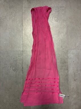 Liz Claiborne Pink Sheer Layered Long Scarf